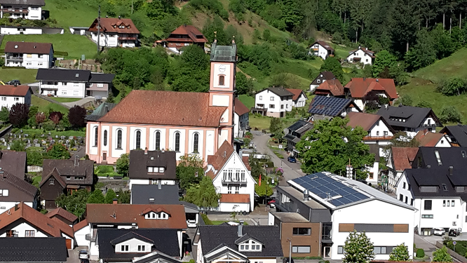 Oberwolfach-Kirche Ortsmitte